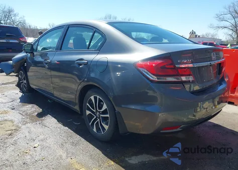 2013 Honda Civic Ex из США, поврежденный, VIN 2HGFB2F85DH500087